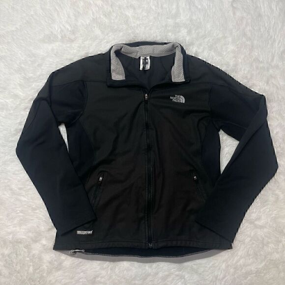 The North Face Womens Sz L Windstopper Jacket Black Flight Series Softshell - Picture 1 of 13
